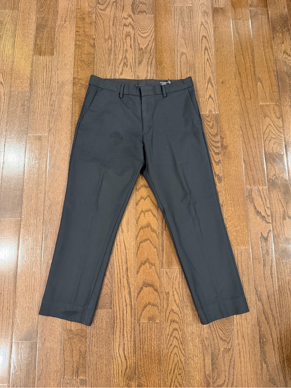 Club Monaco Black Dress Pants - Tailored Straight Stretch Fit - Hemmed